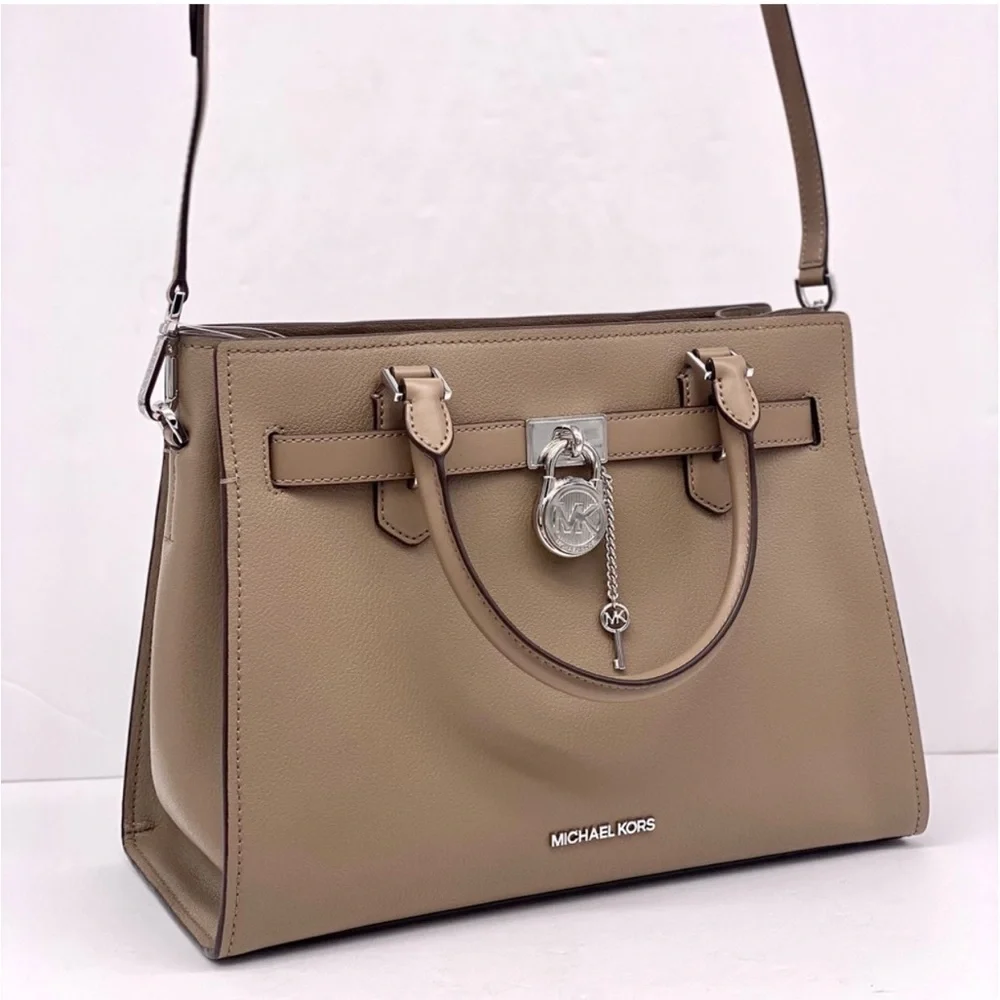 Michael Kors Hamilton Medium Satchel Crossbody Bag Dusk Color